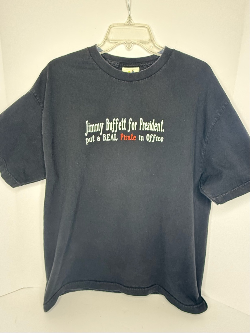 Y2K Vintage Jimmy Buffett For President Black Graphic Tee